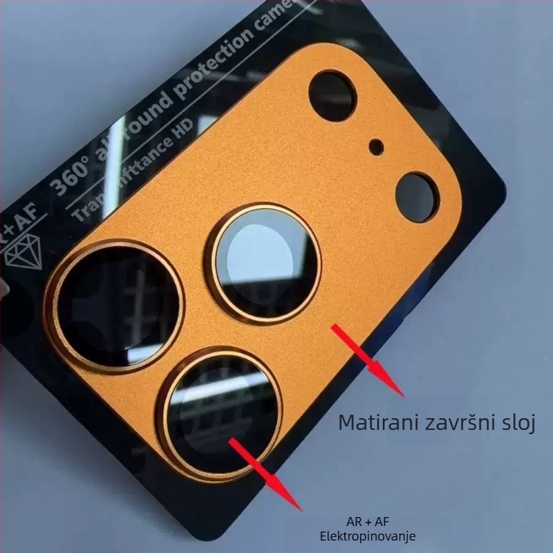 Integrirano zaštitno zaštitno filmsko za objektiv za iPhone 17 Pro Max – aluminijska legura, AR/AF antirefleksija, HD oštrina, otpornost na prašinu, otpornost na padove