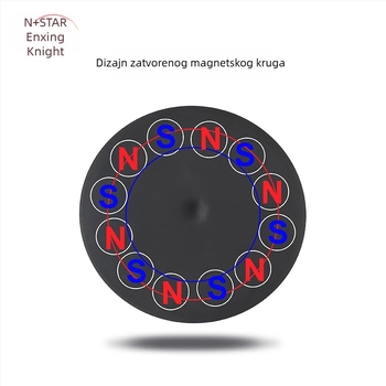 Snažna magnetska osnova za LED reflektor nosač; gumom premazan, NdFeB magneti, željezni dijelovi; brend Star Knight, model NPHA-, univerzalna kompatibilnost