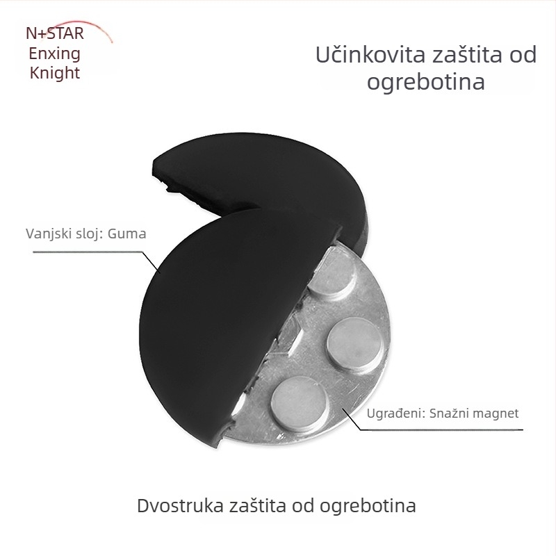 Snažna magnetska osnova za LED reflektor nosač; gumom premazan, NdFeB magneti, željezni dijelovi; brend Star Knight, model NPHA-, univerzalna kompatibilnost