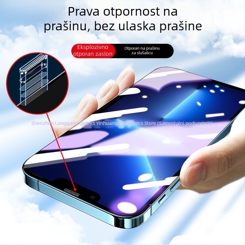 Prednji zaštitnik ekrana od kaljenog stakla s 28° anti-peep, Membrane Peak PET, za više modela