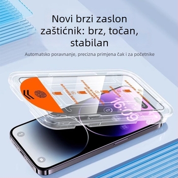 Prednji stakleni zaštitnik zaslona za iPhone 14 Pro Max — HD jasnoća, otporan na udarce, prašinu, anti otisci prstiju, zaštita privatnosti