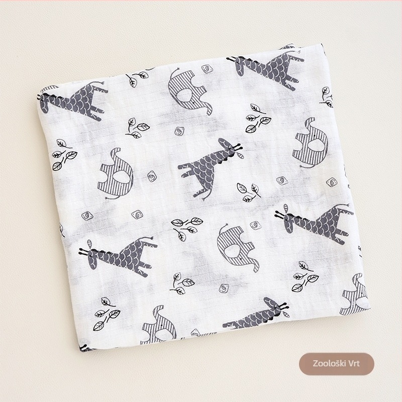 Besidira – 100% pamuk wrap za novorođenčad – uzorci: crtani likovi, cvijeće, oblici; za novorođenčad 0–1 godina
