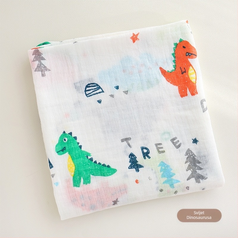 Besidira – 100% pamuk wrap za novorođenčad – uzorci: crtani likovi, cvijeće, oblici; za novorođenčad 0–1 godina