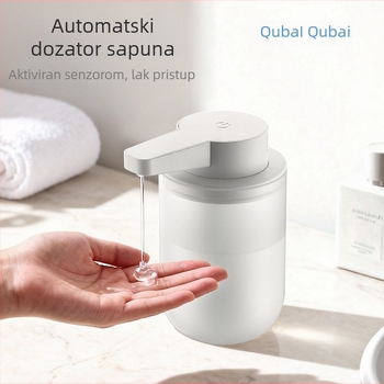 Automatski senzor tekućeg sapuna | ABS, indukcijska funkcija, montaža bez bušenja, QB06 Fun White