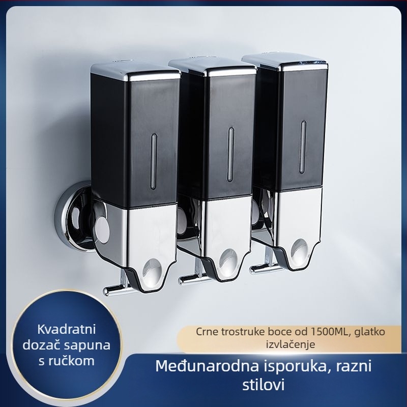Dispenser sapuna s polugom, kapacitet 1500 ml, za kupaonicu hotela i vila