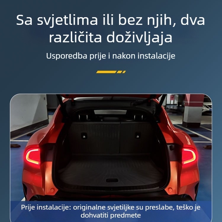 Yu7 unutarnje svjetlo prtljažnika LED – dekorativno svjetlo, silikon+LED, 12V, 8W, Yu7 model, kompatibilan Yu7