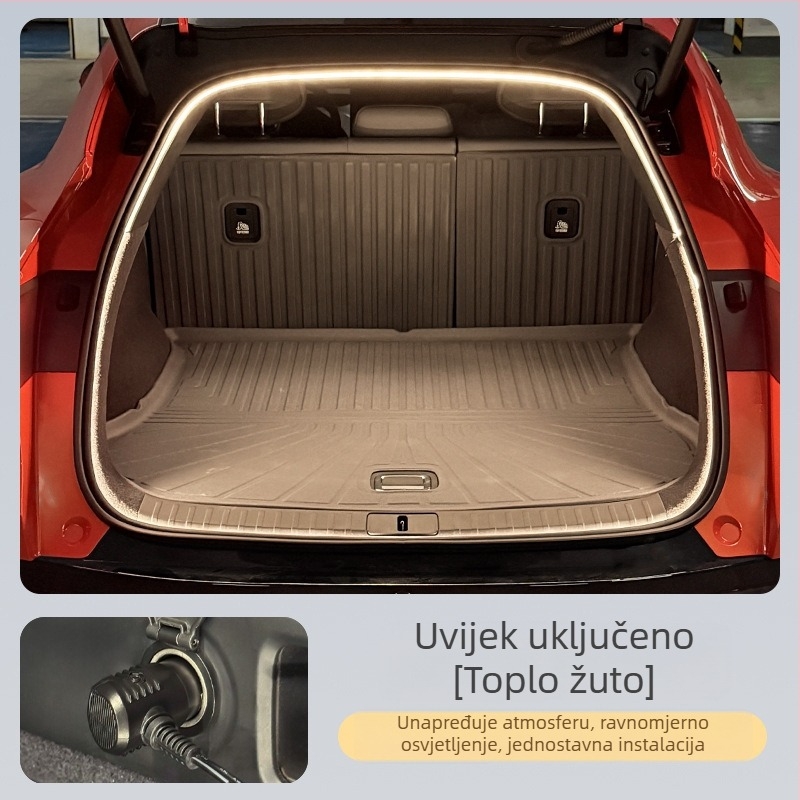 Yu7 unutarnje svjetlo prtljažnika LED – dekorativno svjetlo, silikon+LED, 12V, 8W, Yu7 model, kompatibilan Yu7