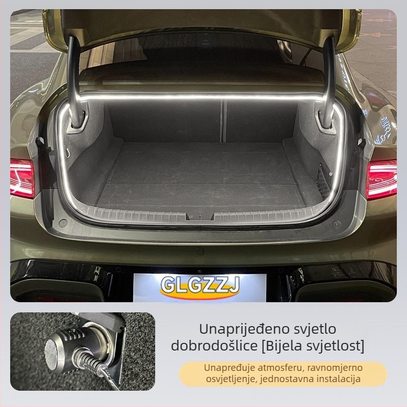 Yu7 unutarnje svjetlo prtljažnika LED – dekorativno svjetlo, silikon+LED, 12V, 8W, Yu7 model, kompatibilan Yu7