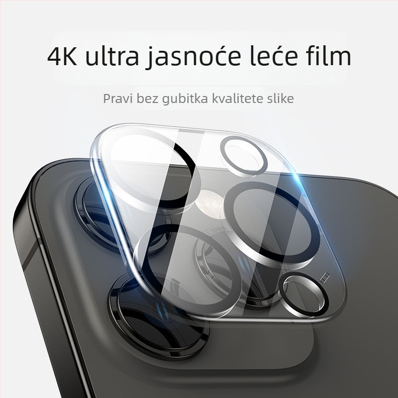 Zaštitnik stražnje kamere iPhone — Marka YOT, Kaljeno staklo, Puna zaštita, Kompatibilno s iPhone 12, 14, 13