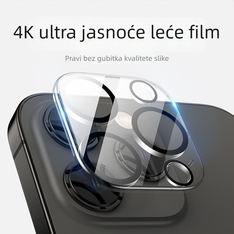 Zaštitnik stražnje kamere iPhone — Marka YOT, Kaljeno staklo, Puna zaštita, Kompatibilno s iPhone 12, 14, 13