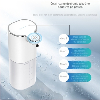 Automatski pjenasti dispenser sapuna, zidni, senzor pokreta, ABS plast, model P9