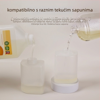 Automatski senzorni dozator tekućine za pranje posuđa i gel sapun, dvostruka glava, na zid, ABS, težina 592 g
