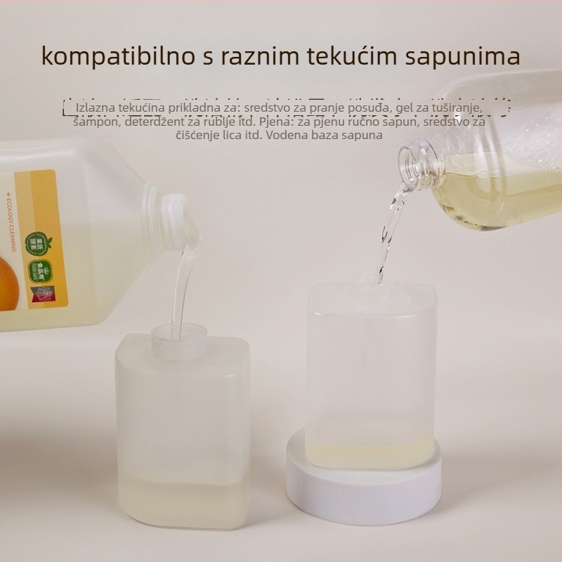 Automatski senzorni dozator tekućine za pranje posuđa i gel sapun, dvostruka glava, na zid, ABS, težina 592 g