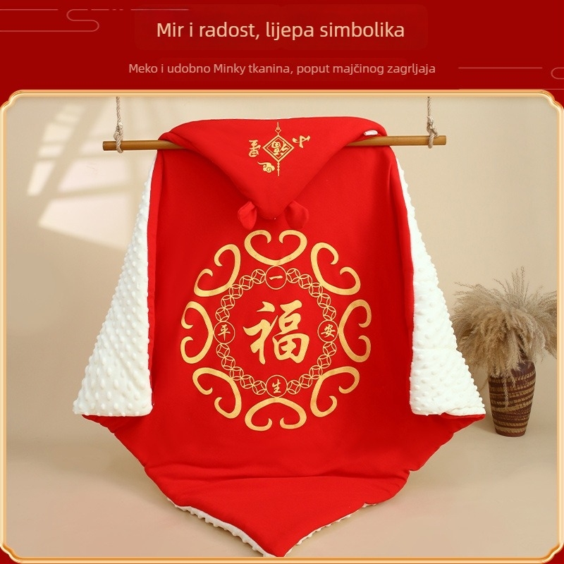 Dječja pamukova deka za novorođenče - zima i jesen, uzorci: životinje, crtani filmovi; nadjev: sintetičko vlakno