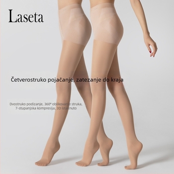 hulahopke 30D s podizanjem stražnjice i oblikovanjem struka, anti-zagrizanje, upijanje znoja, core-spun nylon 70–80%