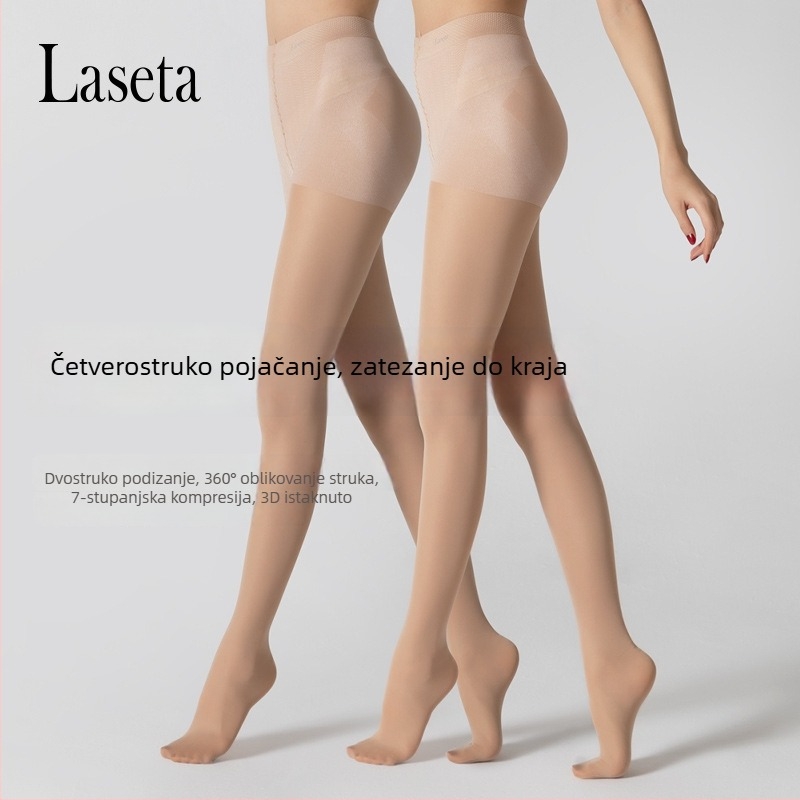 hulahopke 30D s podizanjem stražnjice i oblikovanjem struka, anti-zagrizanje, upijanje znoja, core-spun nylon 70–80%