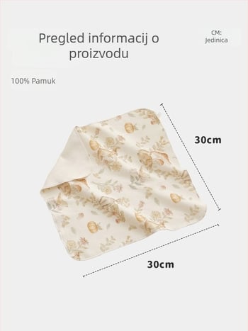 Novorođenčadi ubrus za slinu, 100% pamuk, klasa A, unisex, kvadratni ručnik