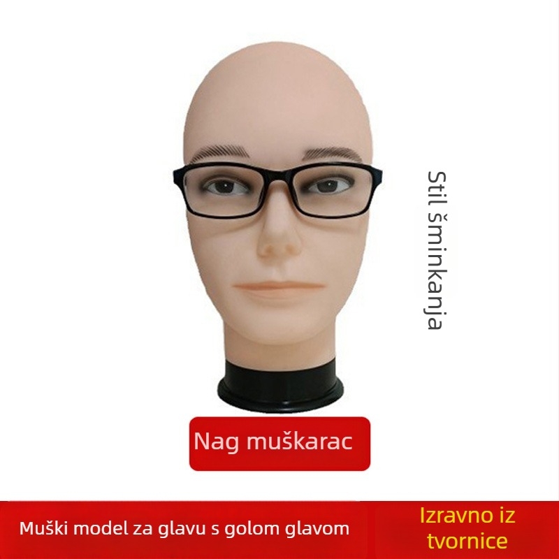 Model glave za periku za cosplay s držačem, model RBE-GT09; materijal kose: K silk / p silk; frizura paruke: anime cosplay; duljina kose: srednja do dugačka; opseg glave: velik