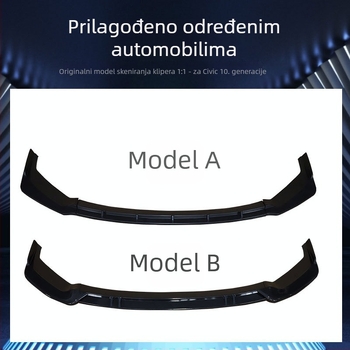 Set karoserije za Honda Civic 10. generacije (2016-2020) FC450 — Materijal: PP plastika, Ugradnja: prednji branik; Uključuje: prednji lip, prednji i stražnji branik, bočne pragove