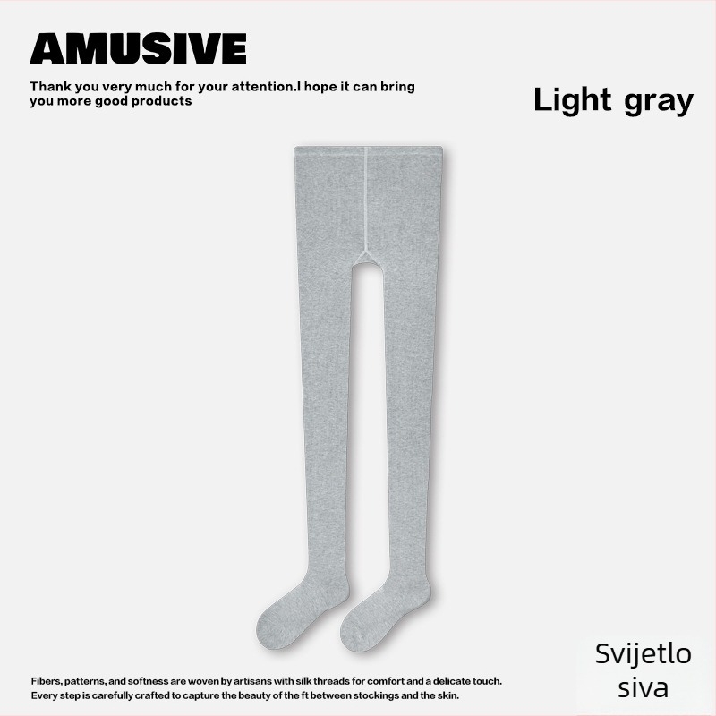 AMUSUVE ženske hulahopke s mikro-prozirnim vertikalnim prugama (80–90% pamuka, tanke, antibakterijske, upijaju znoj)