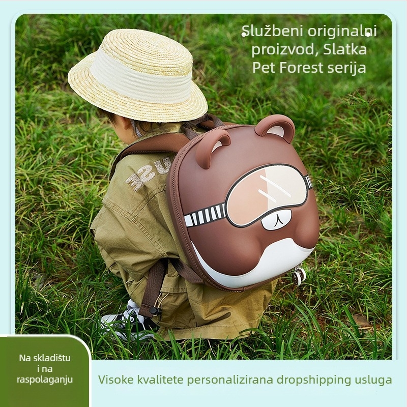 Excellent EVA dječji ruksak, medvjeđi uzorak, dječji stil, zakrivljene naramenice, za uzrast 3–6 godina