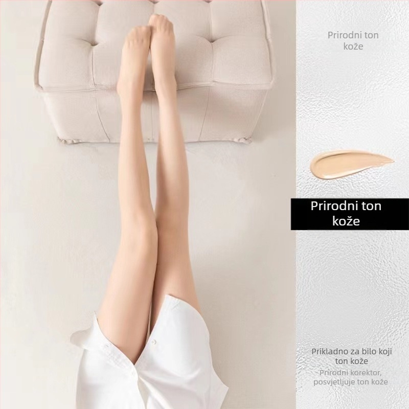 Baršunaste najlonke za podizanje stražnjice – tanke, visoki struk