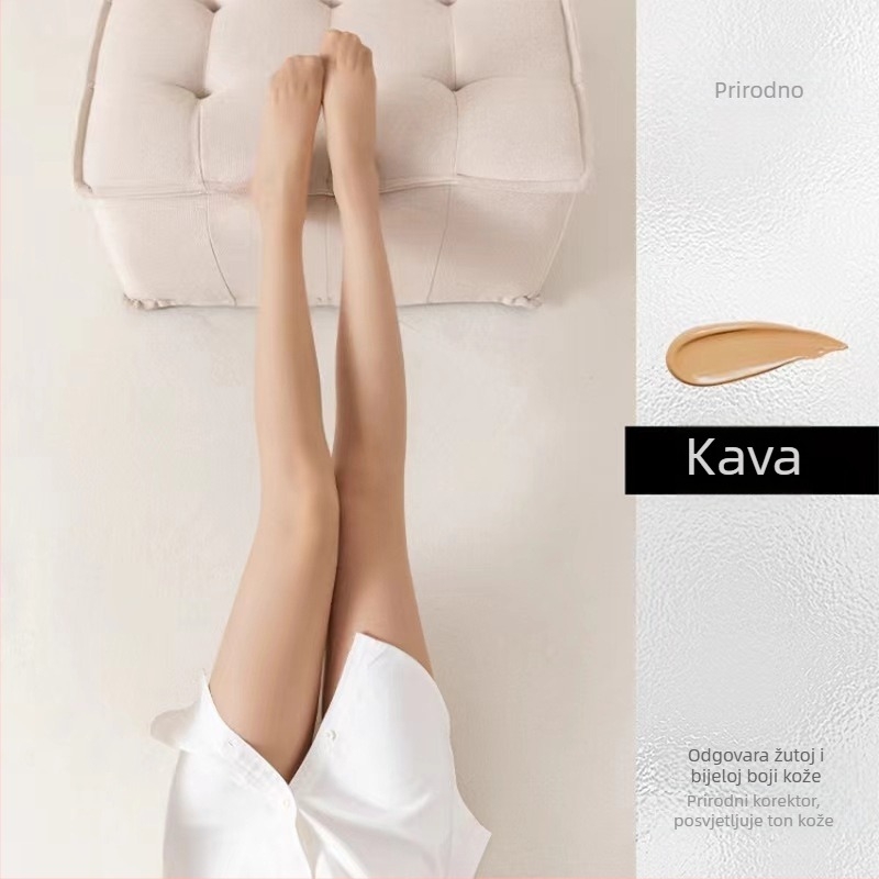 Baršunaste najlonke za podizanje stražnjice – tanke, visoki struk