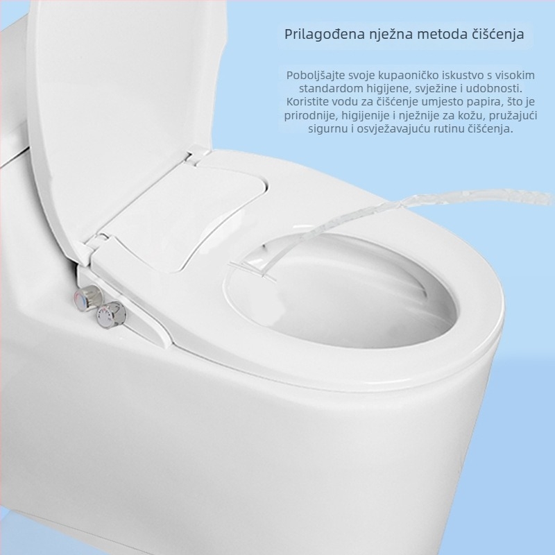 Pametan neelektrični nastavak za WC sjedalo s prilagodljivim tlakom vode, toplа/hladna, PP materijal, model LSCOLO-901/902/903