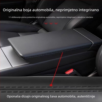 Yingtu tekući silikon poklopac za pretinac naslona za ruku za Tesla Model 3/Y/YL – prilagodljiv dodatak