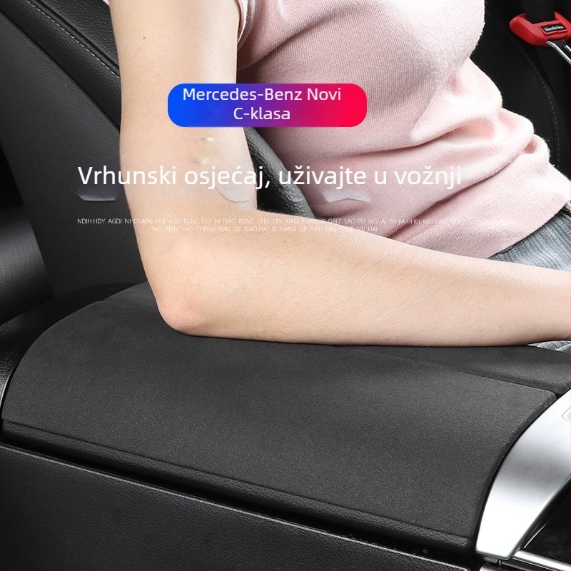 Mercedes-Benz unutarnja ploča središnje konzole — velur koža, kompatibilan s W206