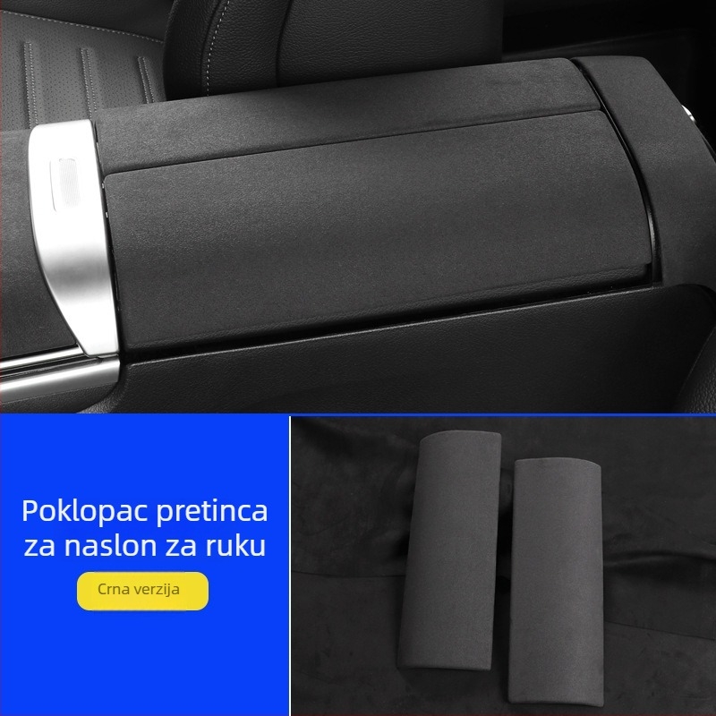 Mercedes-Benz unutarnja ploča središnje konzole — velur koža, kompatibilan s W206