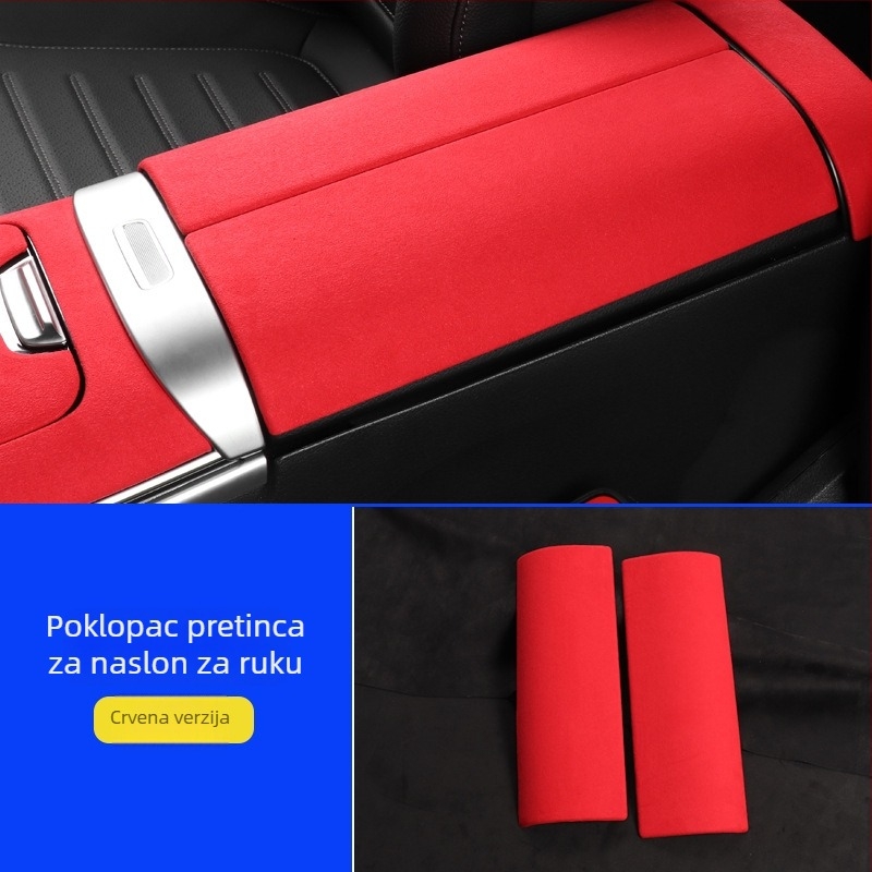 Mercedes-Benz unutarnja ploča središnje konzole — velur koža, kompatibilan s W206