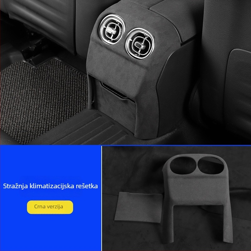 Mercedes-Benz unutarnja ploča središnje konzole — velur koža, kompatibilan s W206