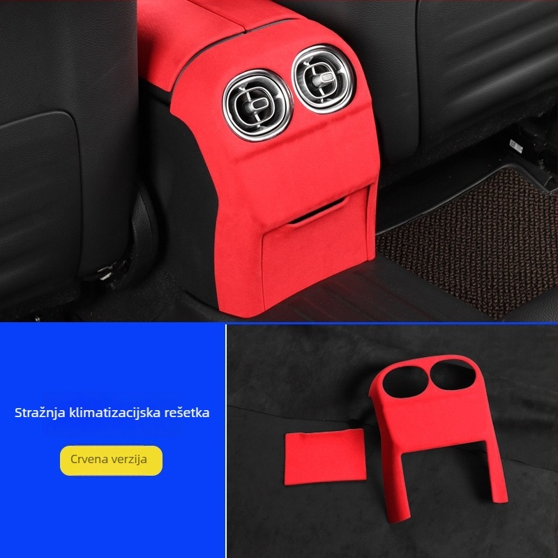 Mercedes-Benz unutarnja ploča središnje konzole — velur koža, kompatibilan s W206