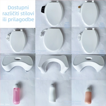 Pistolj za tuširanje WC-a, ručni, s mogućnošću podešavanja tlaka vode – ABS, model H009-01