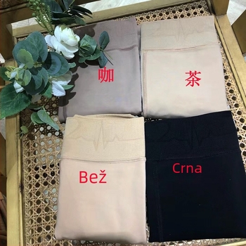 Chen 90508 oblikujuće tajice s kontrolom trbuha i podizanjem bokova, srednje debljine, s fleec podstavom, s nogavicama