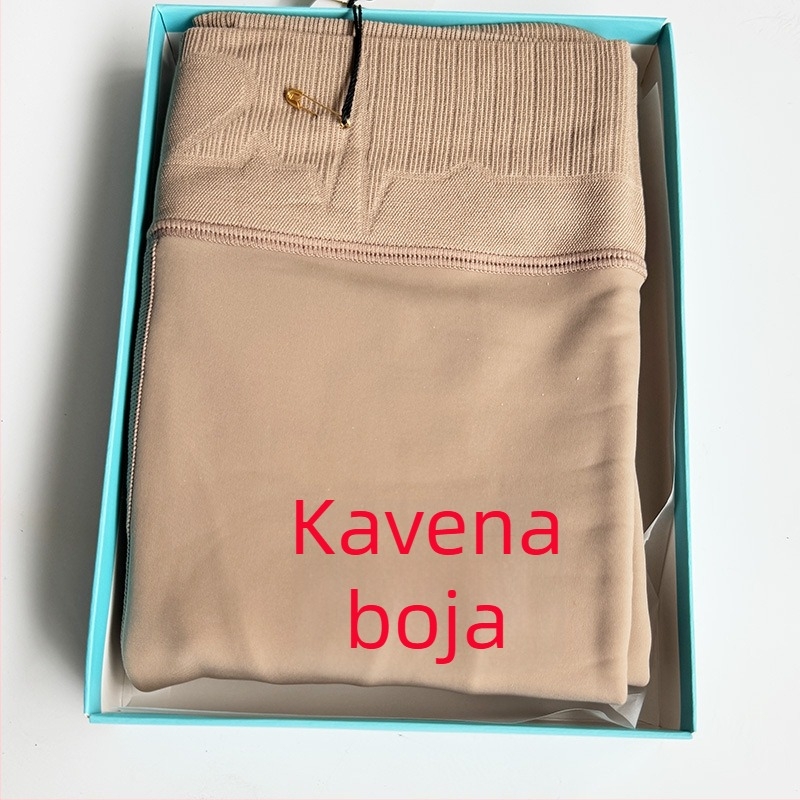 Chen 90508 oblikujuće tajice s kontrolom trbuha i podizanjem bokova, srednje debljine, s fleec podstavom, s nogavicama