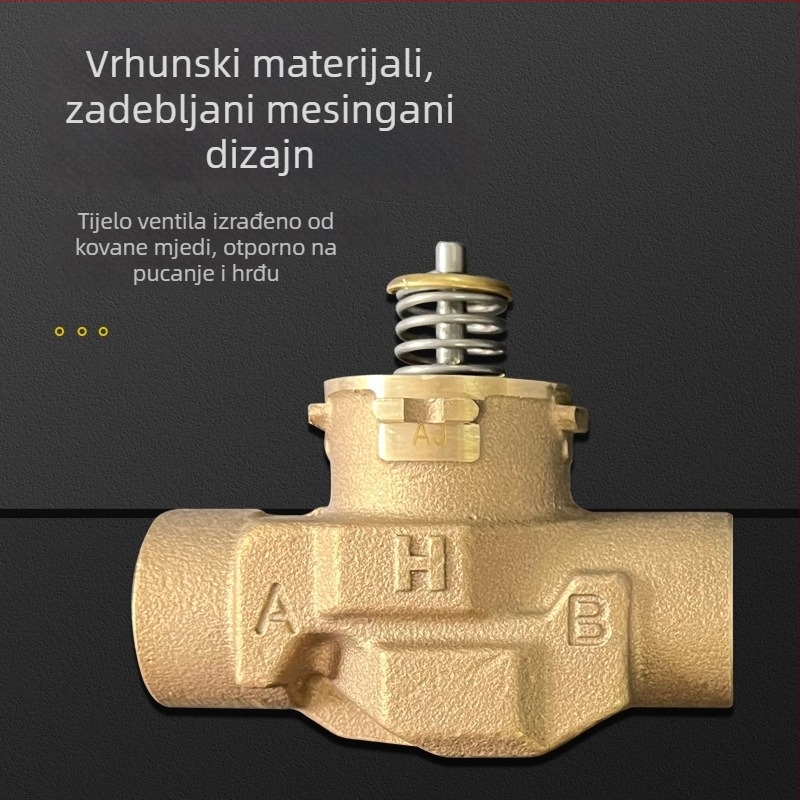 Električna dvostruka ventila DN20, 220V, kuglični tip, pravocrtni protok, za hladnu i toplu vodu
