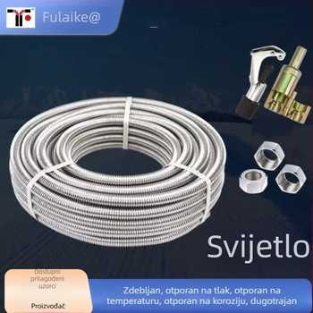 Fulix 304 nehrđajući čelik savijena vodovodna cijev za zidne kotlove i plinske bojlere — visok tlak, otporan na eksploziju ulaz/izlaz vode