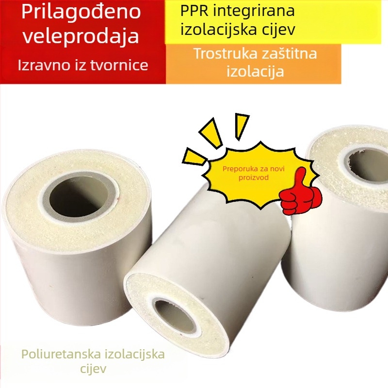 Jinqiao PPR izolacijska cijev s integriranom izolacijom od poliuretanske pjene, trostruko ojačan dizajn