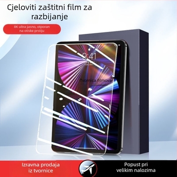 Kaljeno staklano zaštitno kućište zaslona za iPad mini 6, iPad Air 5 i iPad 4; precizno obrađeno, kompatibilno s Apple tabletom
