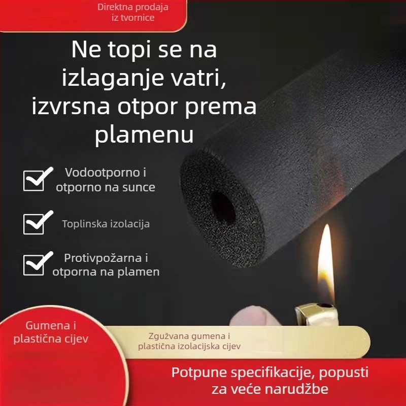 Izolacijski omotač za vodovodne cijevi — Huamei, model Rubber pipe