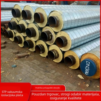 Cijev s izolacijom poliuretanske pjene na galvaniziranom željeznom limu, za vanjsku upotrebu, spiralni dizajn