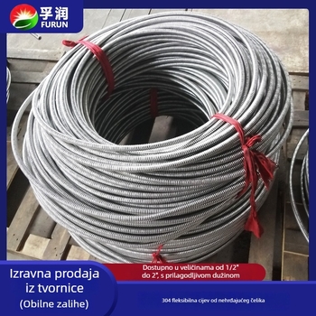 Fu Run 304 nehrđajući čelik ulazna cijev za solarni grijač vode, pogodna za zidne bojlere i vodovodne cijevi s toplom i hladnom vodom u kuhinji i kupaonici.