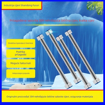 Gofrirana cijev od nehrđajućeg čelika 304 za balkonske solarne sustave grijanja vode