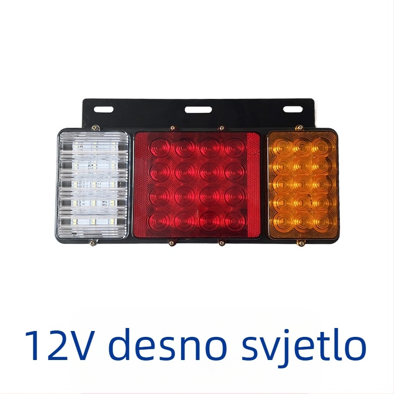 LED stražnje svjetlo s čeličnim okvirom, PC-ABS, 12/24V, 3W, za kamione i poljoprivredna vozila