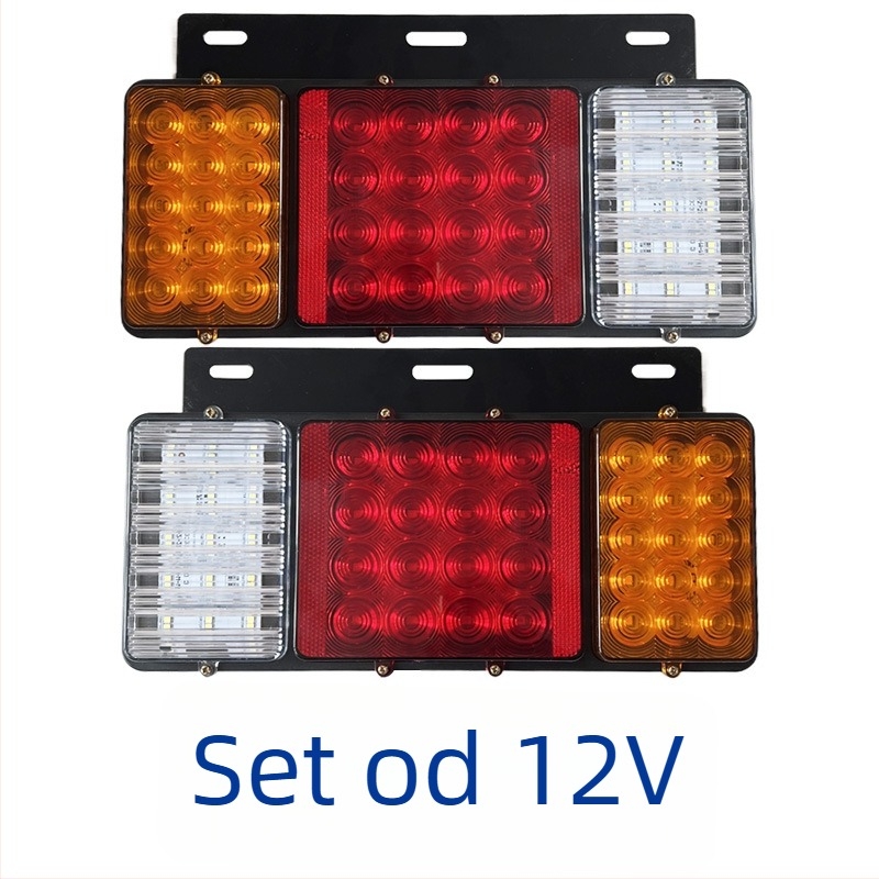 LED stražnje svjetlo s čeličnim okvirom, PC-ABS, 12/24V, 3W, za kamione i poljoprivredna vozila
