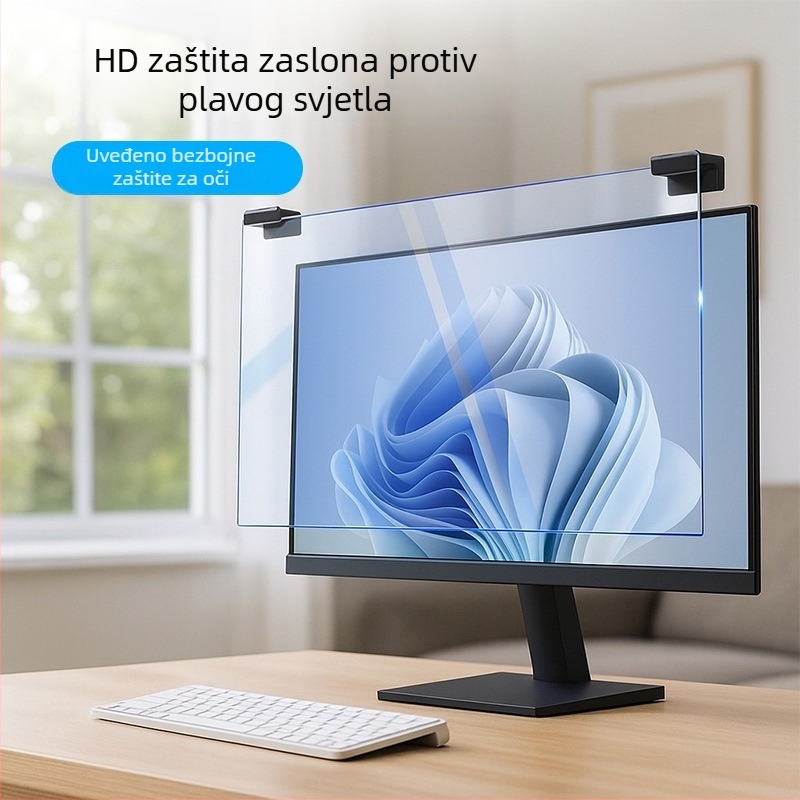 Zaštita zaslona računala – protiv plavog svjetla, HD prozirna, protiv zračenja, za prijenosno i stolno računalo, OEM obrada