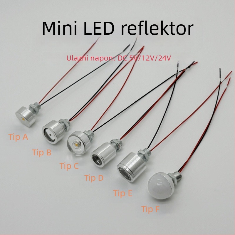 HT-104 LED stražnje svjetlo, 12V, 1W, aluminijsko kućište
