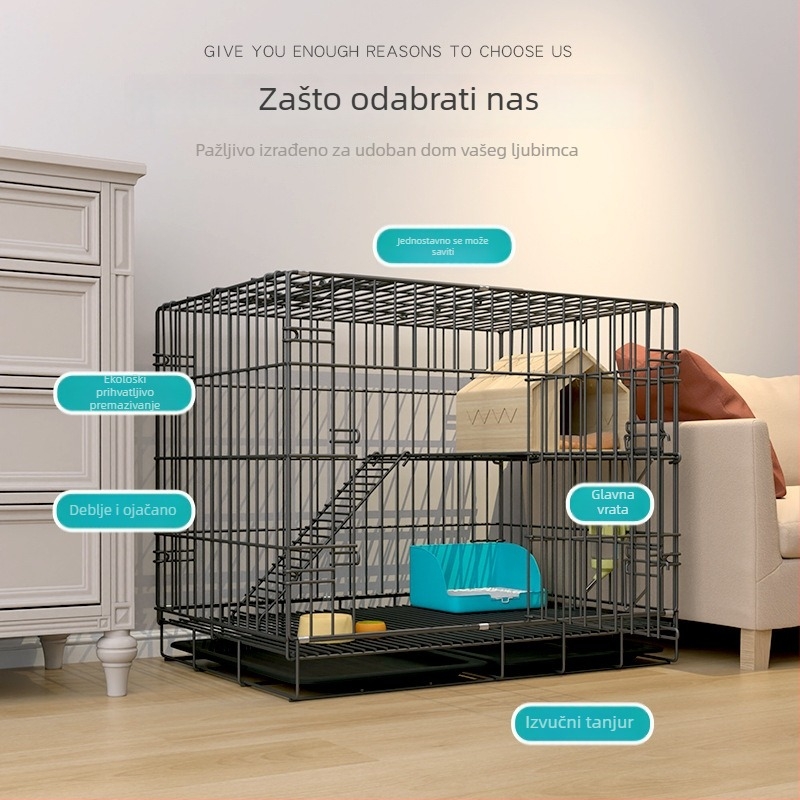 Kavez za zečeve – žičana konstrukcija, gnijezdo za kućne ljubimce, nije uvezeno